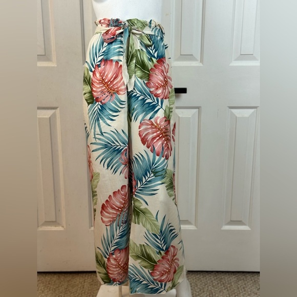 SEE YOU MONDAY Floral Tropical Wide Leg Rayon Jumpsuit Size XL. E99 - Picture 5 of 15